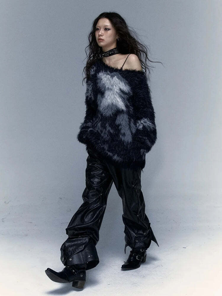 Grunge Fuzzy Sweater Grunge Fuzzy Sweater