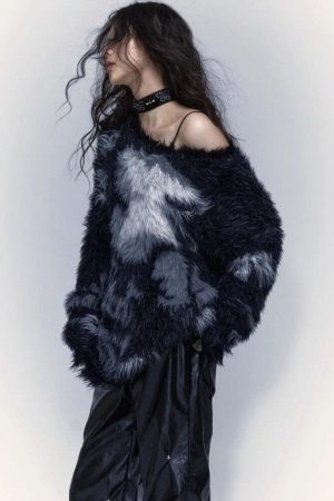 Grunge Fuzzy Sweater