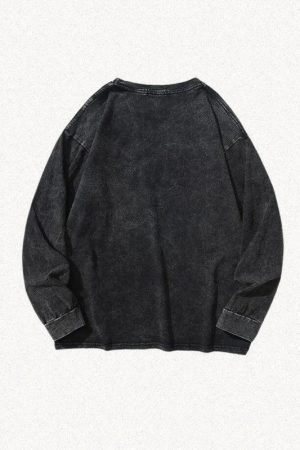 Grunge Oversized Distressed Basic Tee