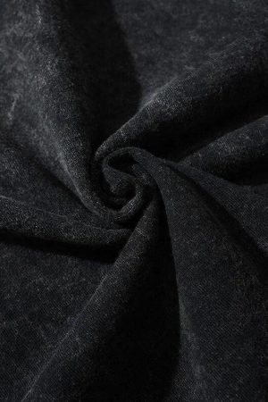 Grunge Oversized Distressed Basic Tee