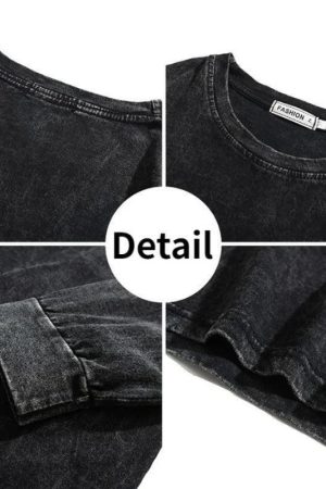 Grunge Oversized Distressed Basic Tee