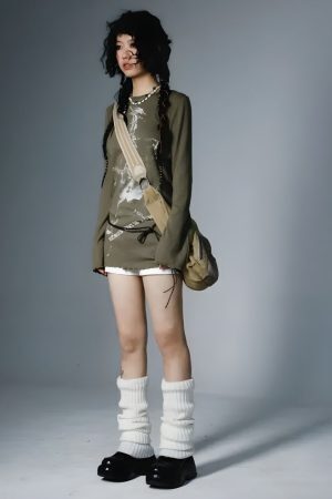 Grunge Rope Belted Top