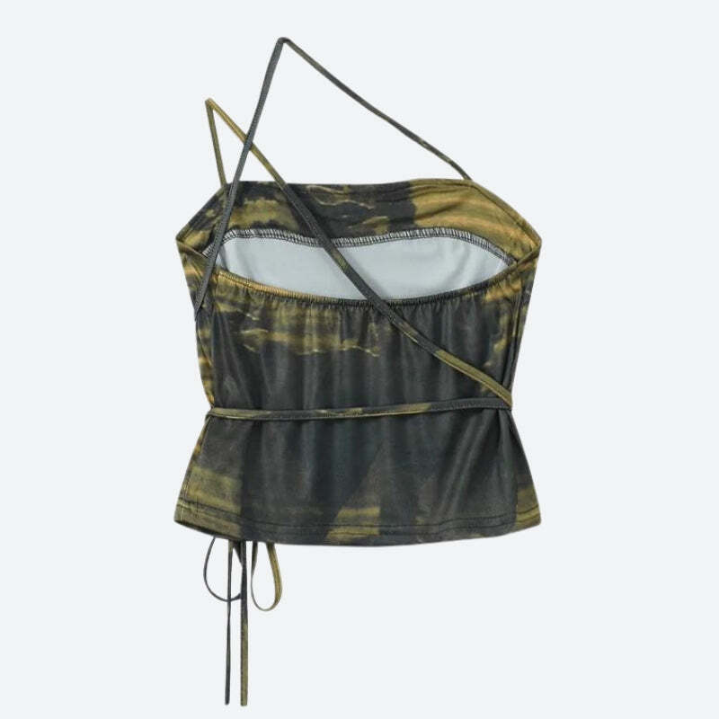 Grunge Snake Lace Up Top Grunge Snake Lace Up Top