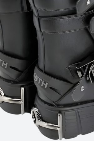 Grunge Velcro Straps Chunky Platform Boots