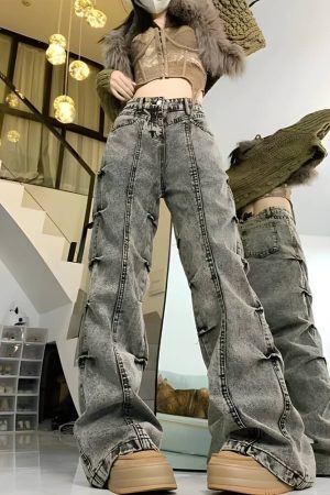 Grunge Wide Leg Jeans