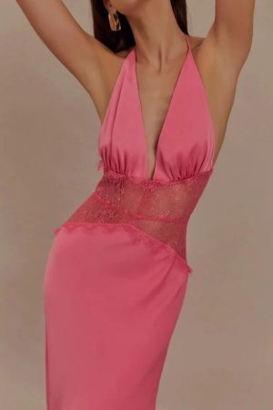 Halter Neck Backless Maxi Dress