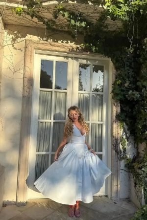 Halter Neck Corset Midi Dress