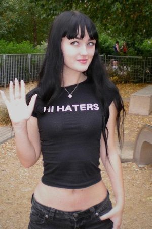 Hi & Bye Haters Crop Top