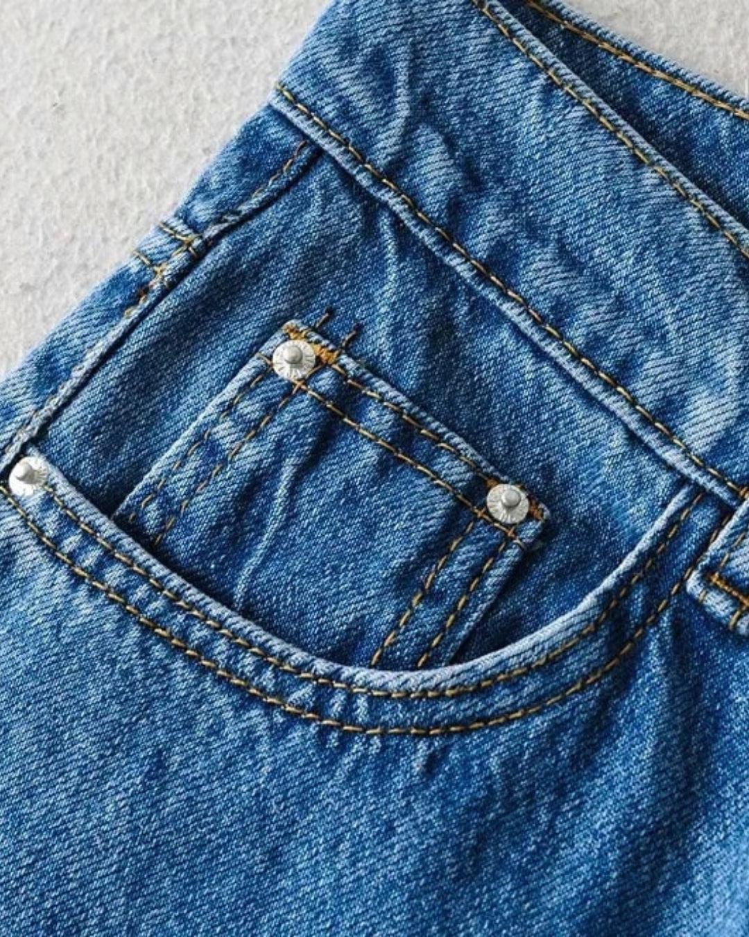 High Waist Casual Washed Jeans High Waist Casual Washed Jeans