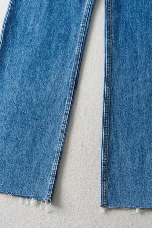 High Waist Casual Washed Jeans