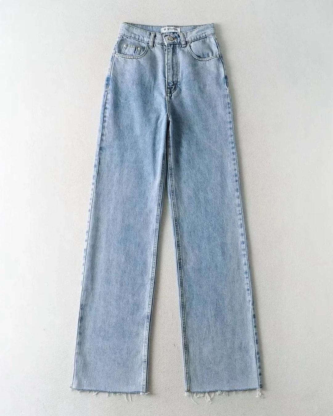 High Waist Casual Washed Jeans High Waist Casual Washed Jeans