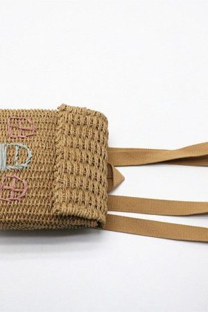 Home Design Straw Backpack