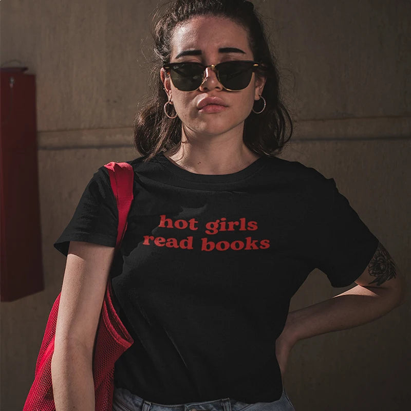 Hot Girls Read Books Tee Hot Girls Read Books Tee