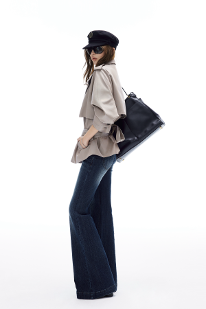 IAMXIAA Belted Short Trench Coat