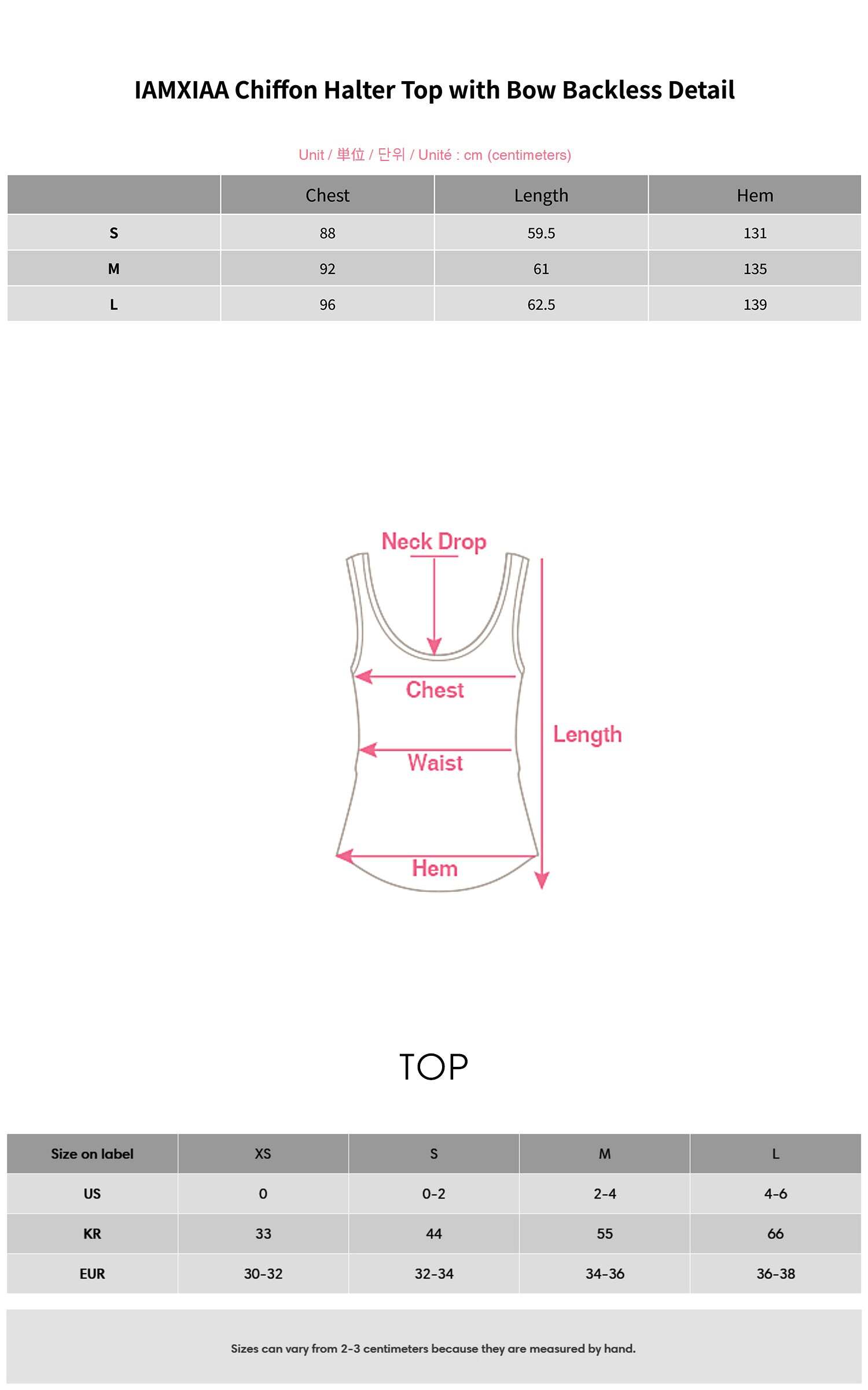 IAMXIAA Chiffon Halter Top with Bow Backless Detail IAMXIAA Chiffon Halter Top with Bow Backless Detail