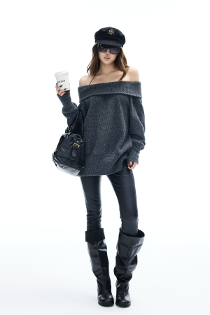 IAMXIAA Coated Skinny Leather Pants High Shine Slim Fit Trousers