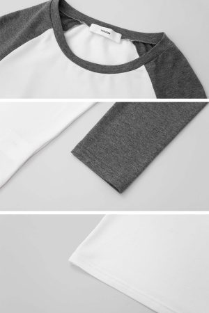 IAMXIAA Contrast Sleeve Slim Fit T-Shirt