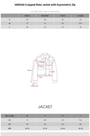IAMXIAA Cropped Moto Jacket with Asymmetric Zip