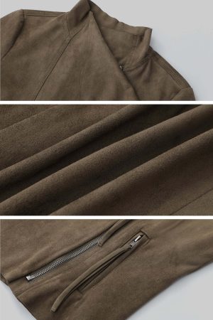 IAMXIAA Cropped Moto Jacket with Asymmetric Zip