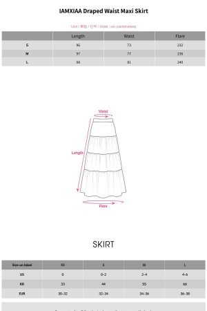 IAMXIAA Draped Waist Maxi Skirt