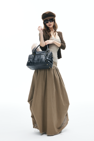 IAMXIAA Draped Waist Maxi Skirt