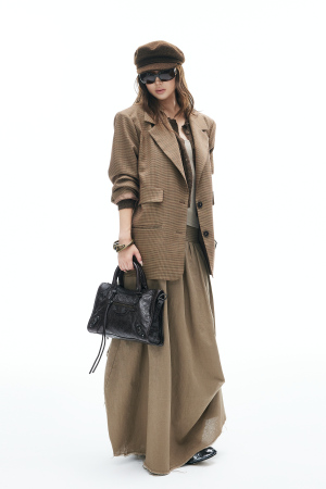 IAMXIAA Draped Waist Maxi Skirt