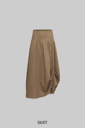 IAMXIAA Draped Waist Maxi Skirt