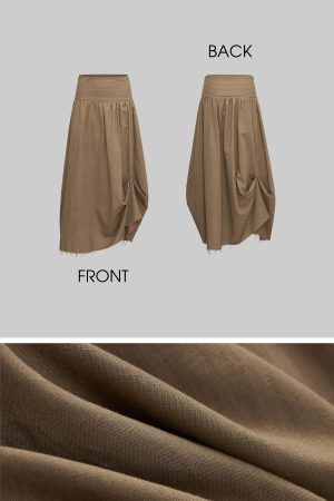 IAMXIAA Draped Waist Maxi Skirt