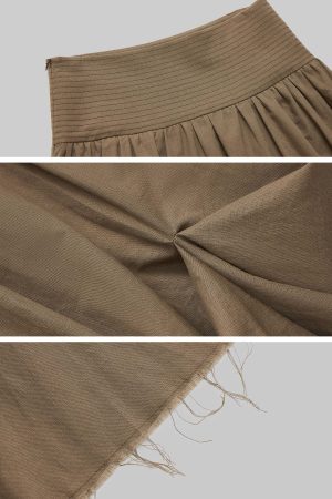 IAMXIAA Draped Waist Maxi Skirt