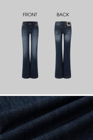 IAMXIAA Flared Low Rise Denim Jeans