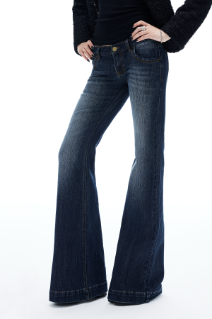 IAMXIAA Flared Low Rise Denim Jeans