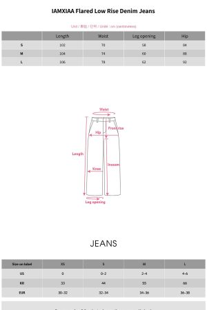 IAMXIAA Flared Low Rise Denim Jeans