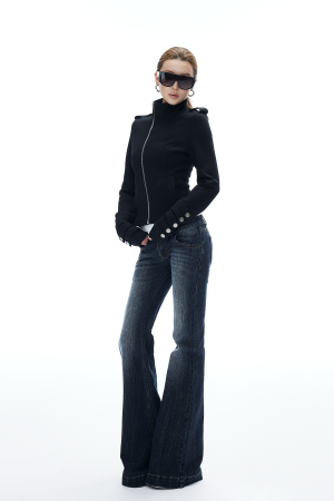 IAMXIAA Flared Low Rise Denim Jeans