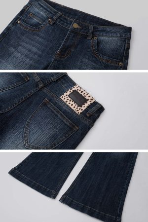IAMXIAA Flared Low Rise Denim Jeans