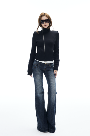 IAMXIAA Flared Low Rise Denim Jeans