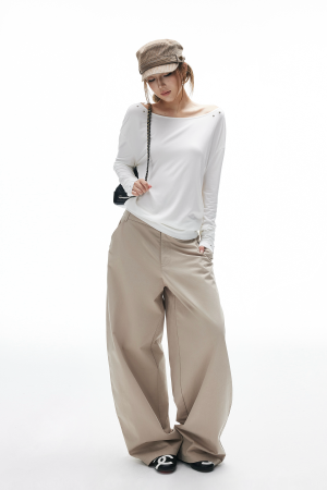 IAMXIAA Open-Back Studded Long Sleeve Top