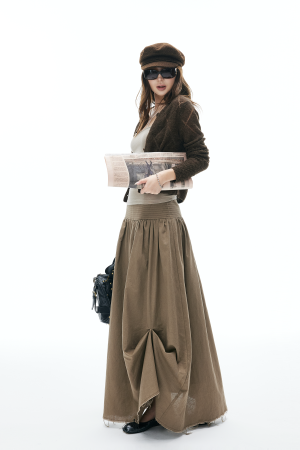 IAMXIAA Sheer Knit Button Up Cardigan