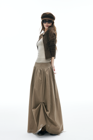 IAMXIAA Sheer Knit Button Up Cardigan