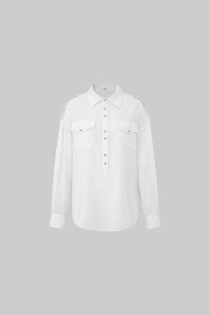 IAMXIAA Utility Tie-Back Oversized Shirt