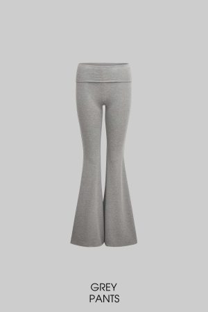 IAMXIAA V-Neck T-Shirt & Flared Pants Set