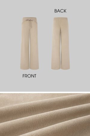 IAMXIAA Velour Zip Hoodie and Wide-Leg Pants Set