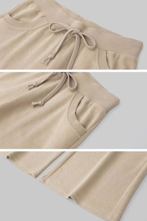 IAMXIAA Velour Zip Hoodie and Wide-Leg Pants Set