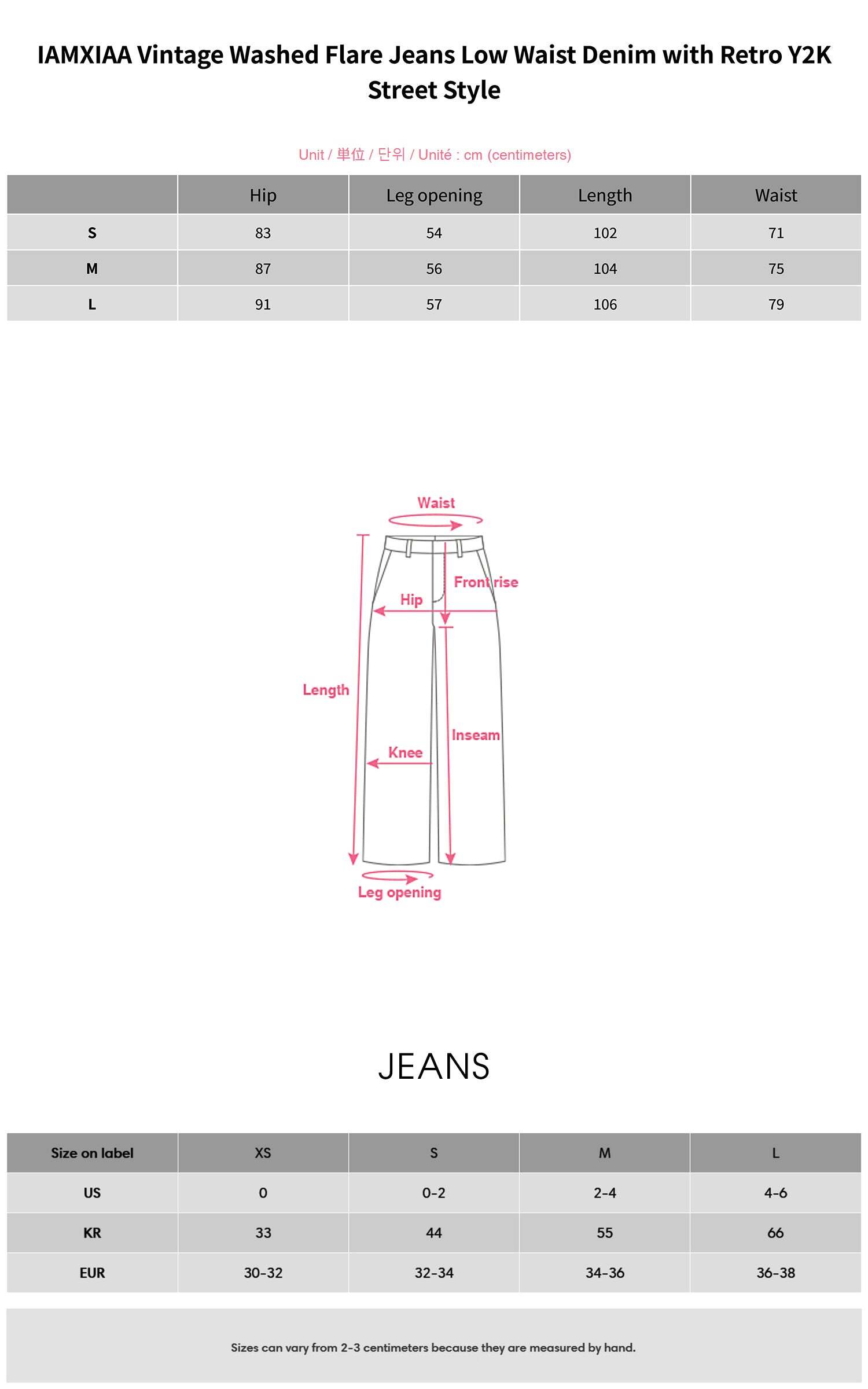 IAMXIAA Vintage Washed Flare Jeans Low Waist Denim with Retro Y2K Street Style IAMXIAA Vintage Washed Flare Jeans Low Waist Denim with Retro Y2K Street Style