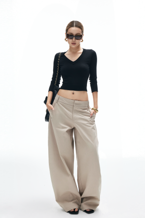IAMXIAA Wide-Leg Tailored Pants