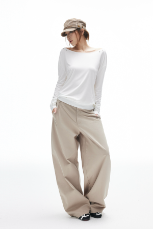 IAMXIAA Wide-Leg Tailored Pants