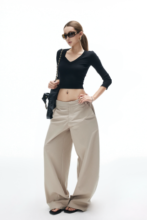 IAMXIAA Wide-Leg Tailored Pants