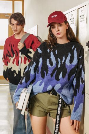 Indie Flame Knitted Sweater