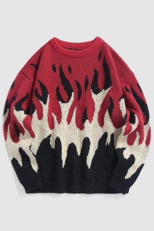Indie Flame Knitted Sweater