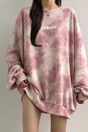 Indie Urban Print Longline Sweatshirt
