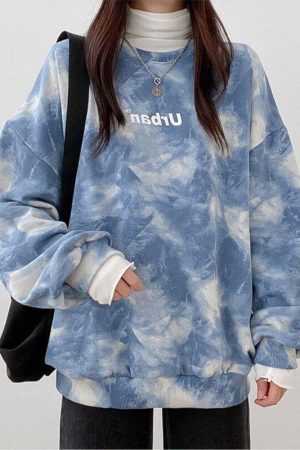 Indie Urban Print Longline Sweatshirt